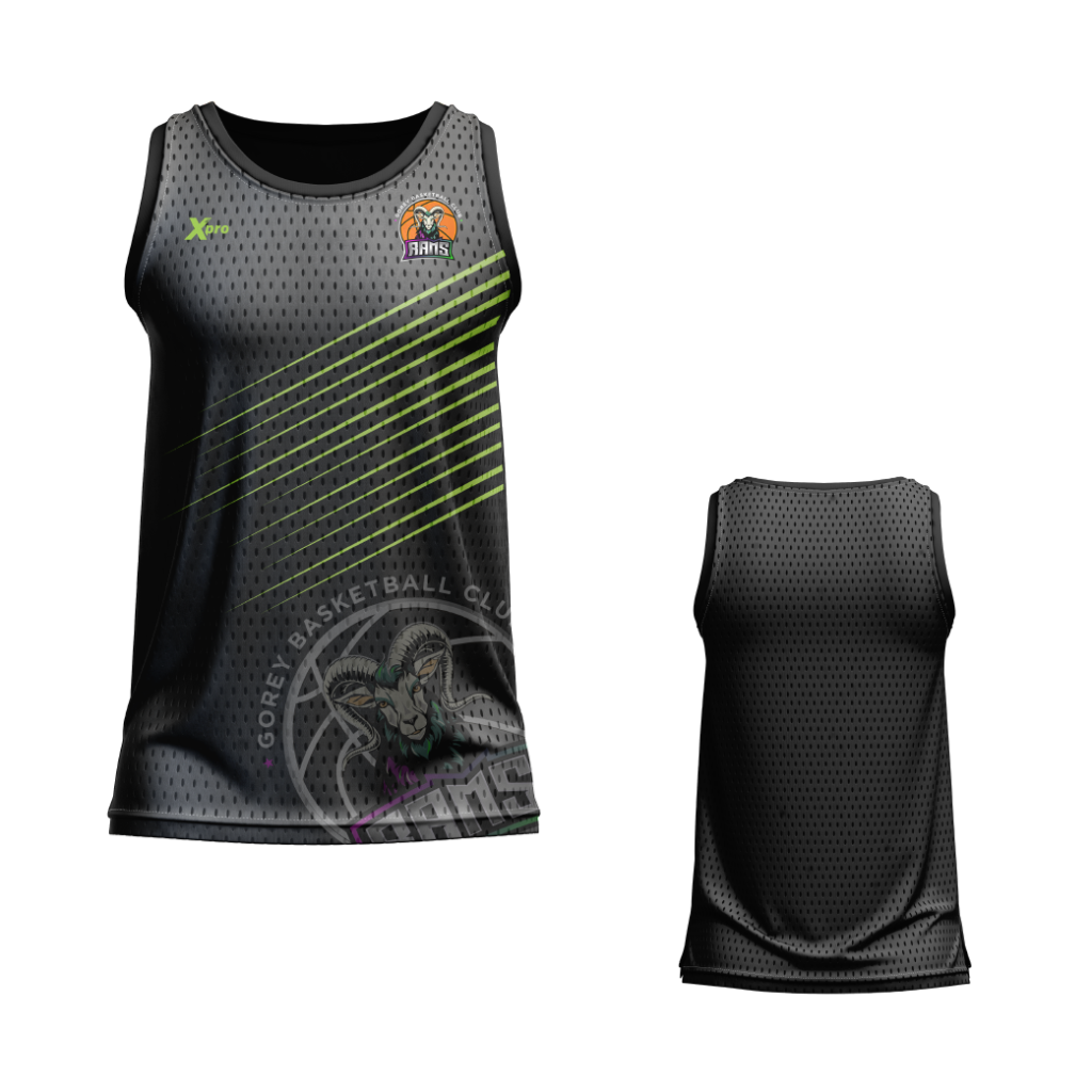 Gorey Basketball Club Singlet Black
