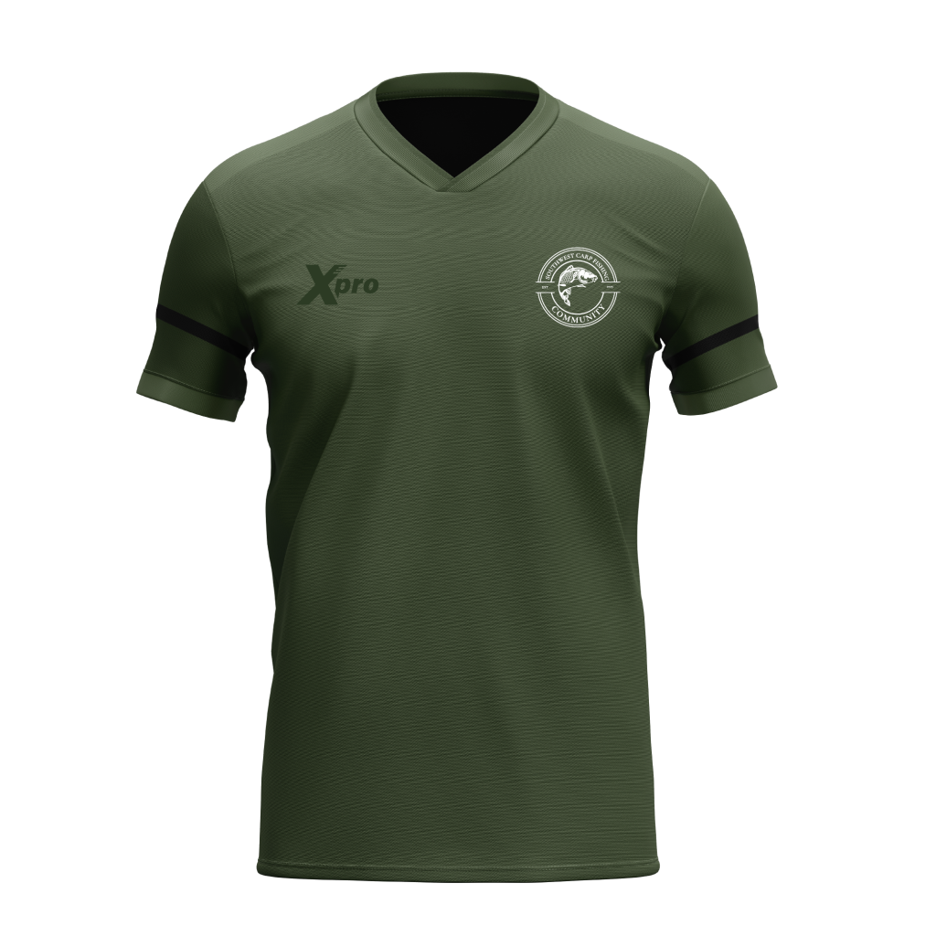 Southwest Carp Fishing Community T-Shirt Green Option 1