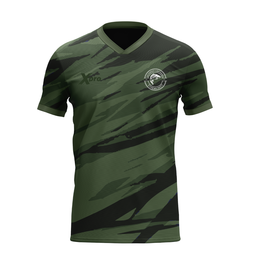 Southwest Carp Fishing Community T-Shirt Green Option 2