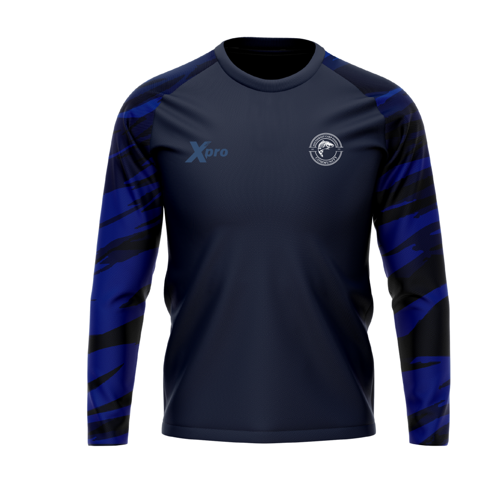 Southwest Carp Fishing Community Crewneck Navy Option 2