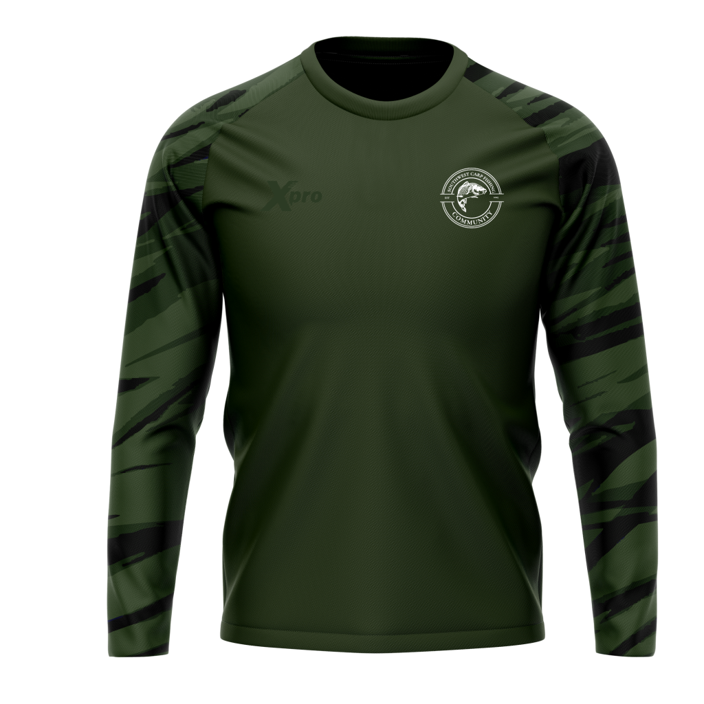 Southwest Carp Fishing Community Crewneck Green