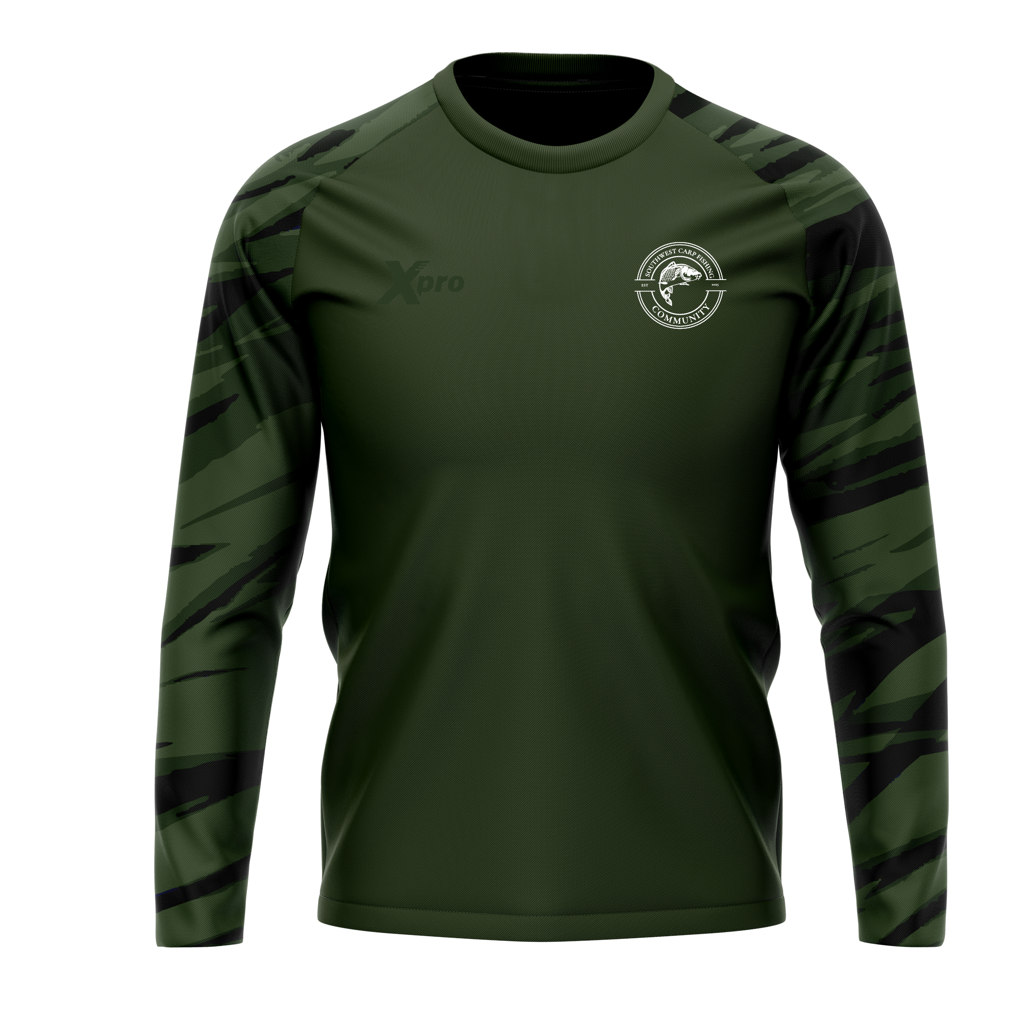 Southwest Carp Fishing Community Crewneck Green