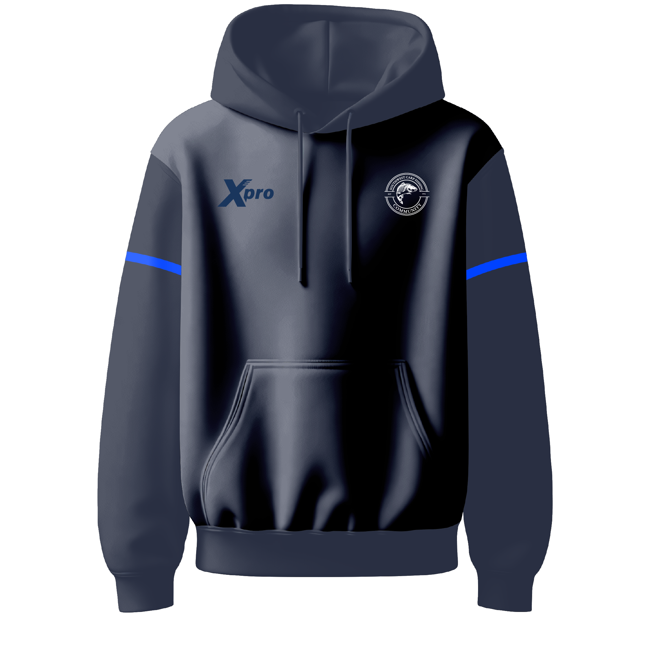 Southwest Carp Fishing Community Hoodie Navy Option 1