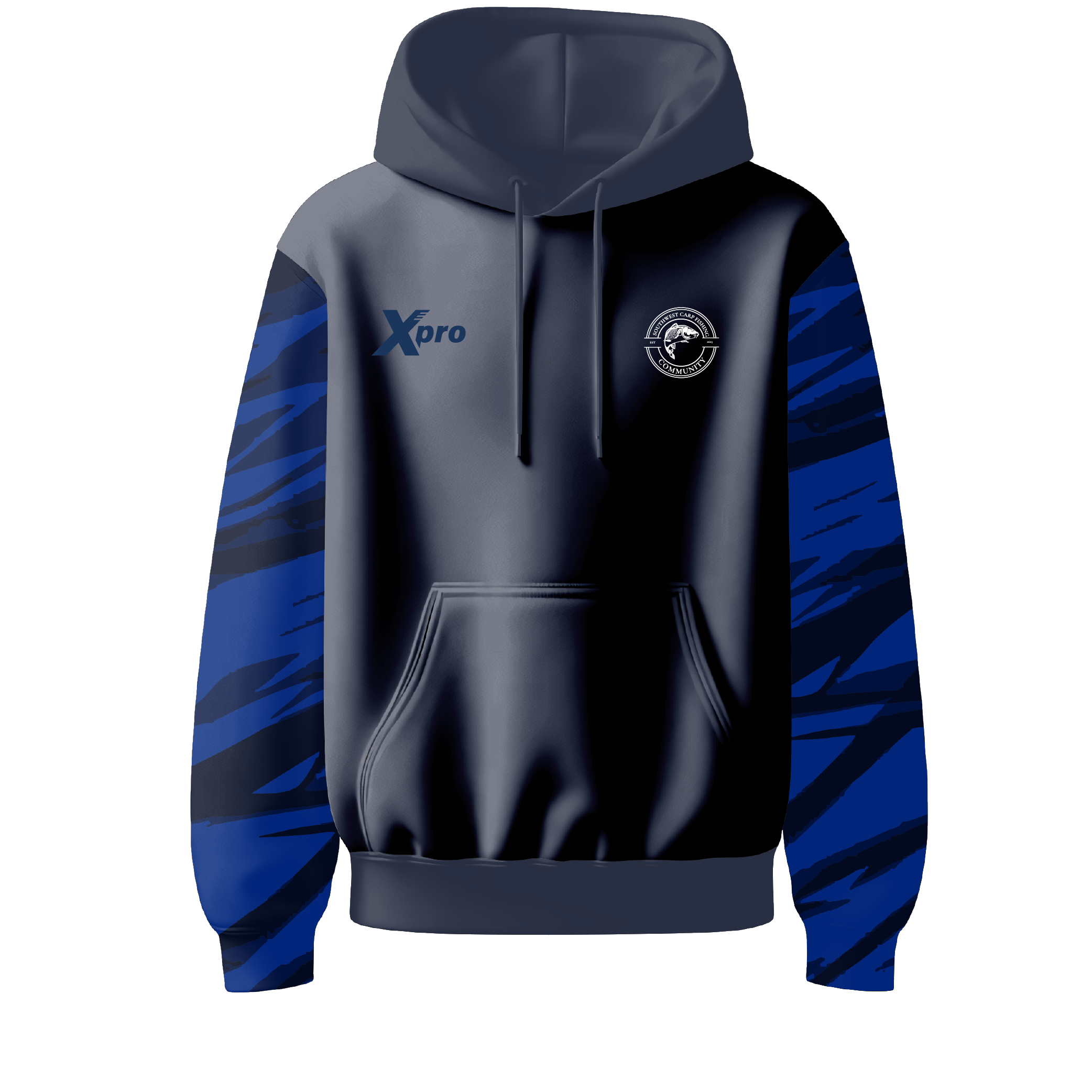 Southwest Carp Fishing Community Hoodie Navy Option 2