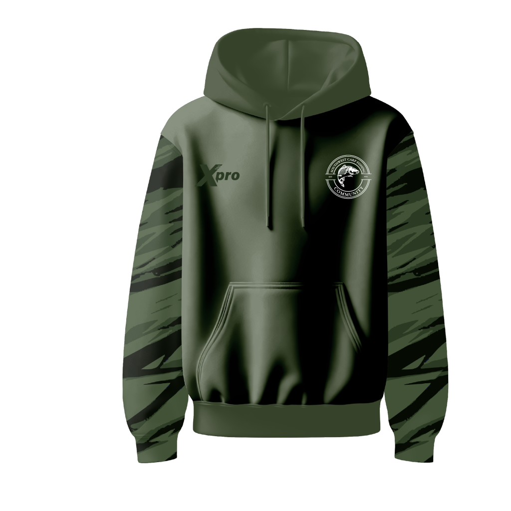 Southwest Carp Fishing Community Hoodie Green