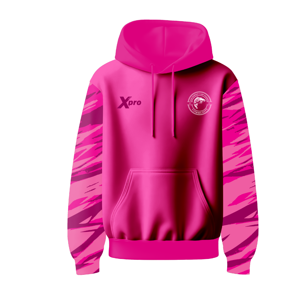 Southwest Carp Fishing Community Hoodie Pink