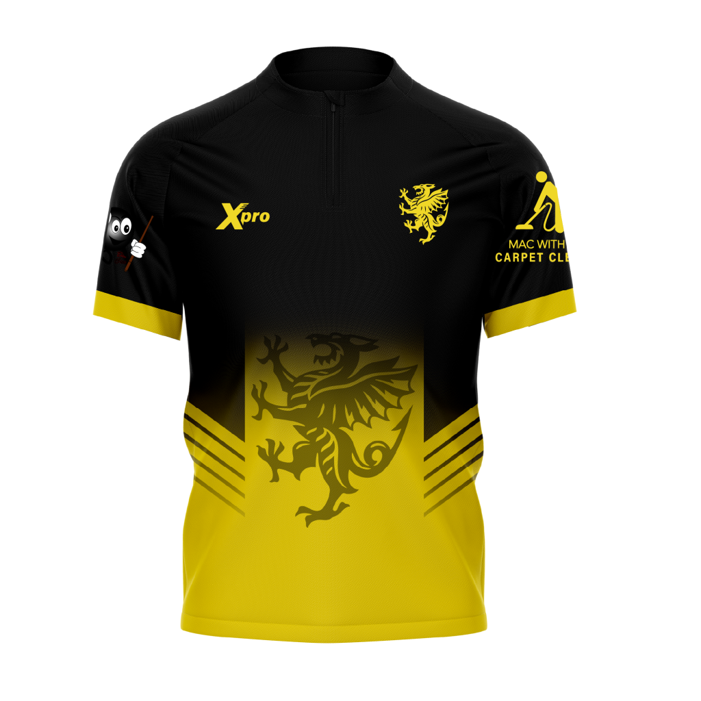 Somerset County Pool 1/4 Zip Top Yellow