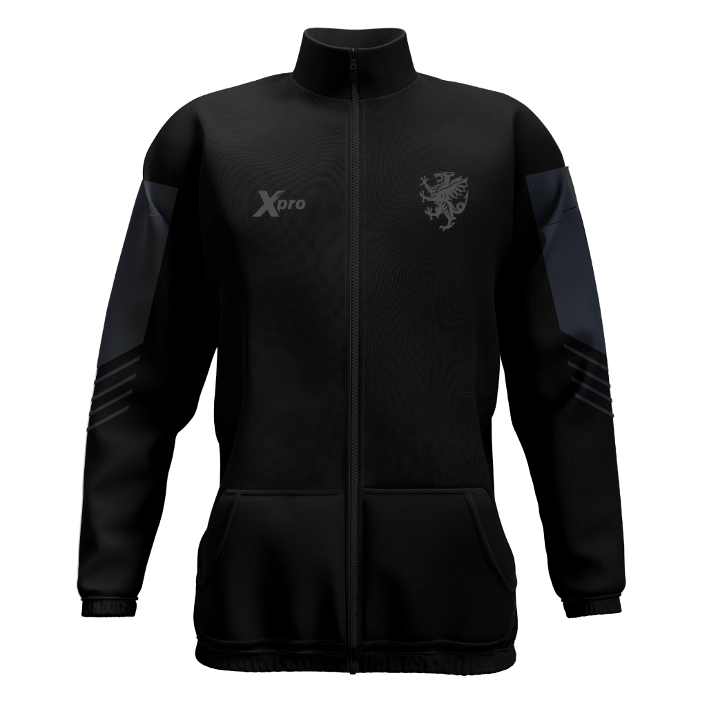 Somerset County Pool Full Zip Track Top Grey