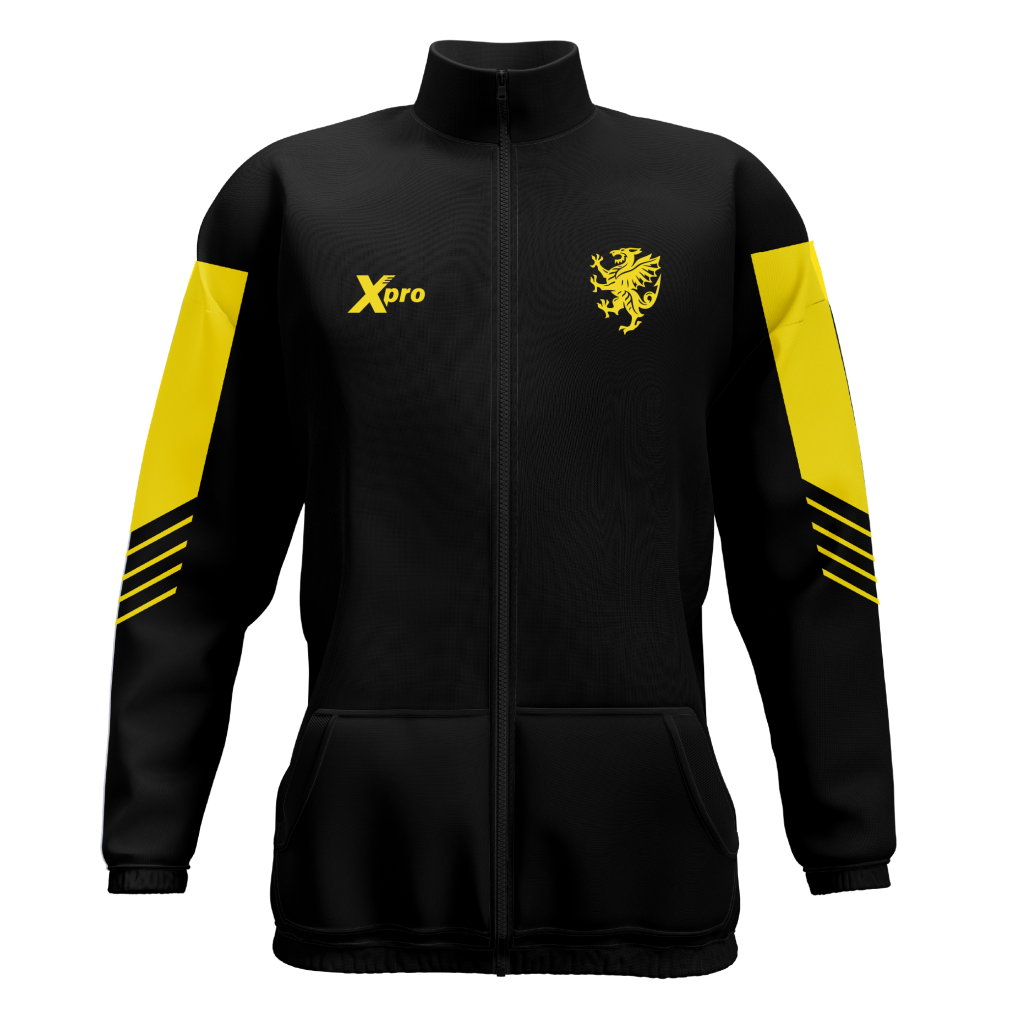 Somerset County Pool Full Zip Track Top Yellow