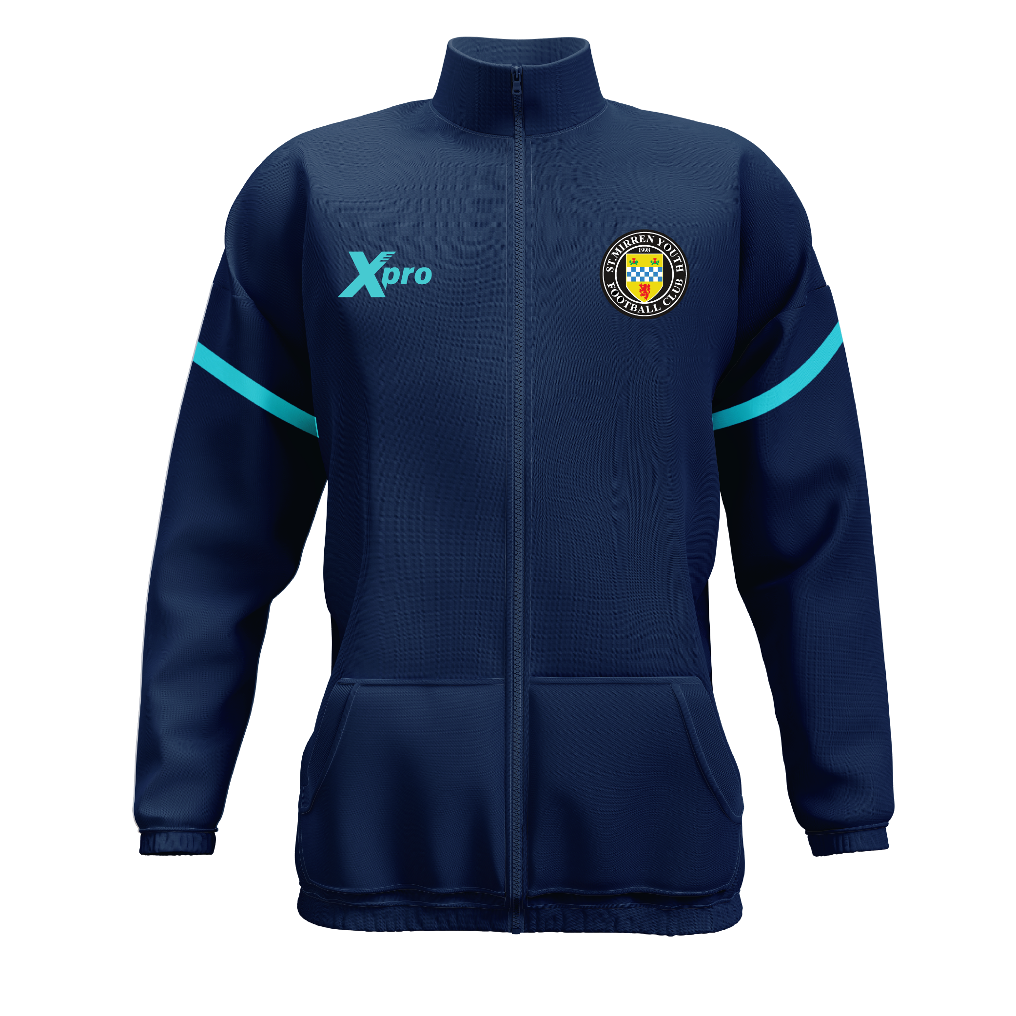 St Mirren Youth FC Full Zip Track Top NAVY