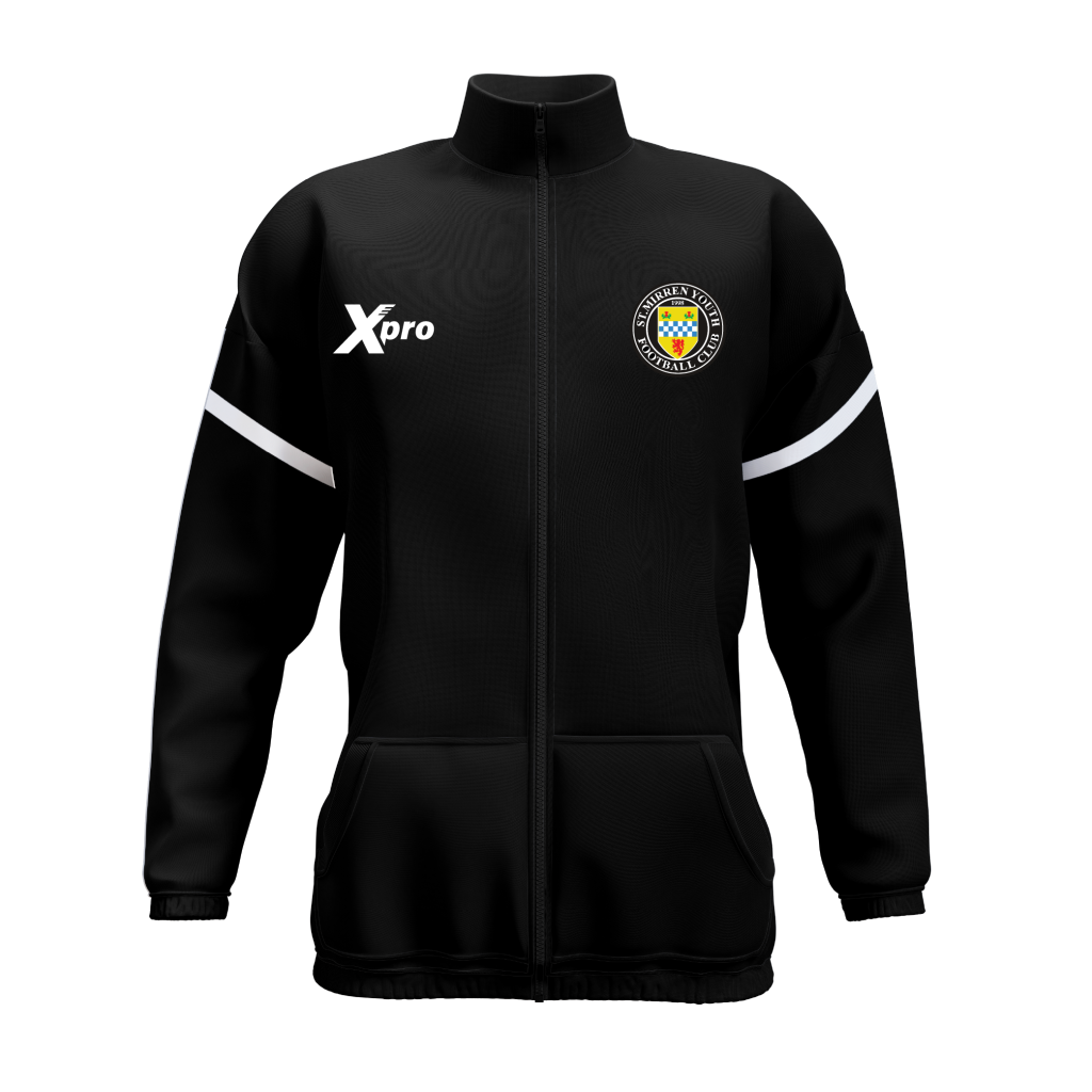 St Mirren Youth FC Full Zip Track Top BLACK