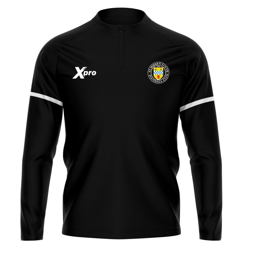 St Mirren Youth FC 1/4 Zip BLACK