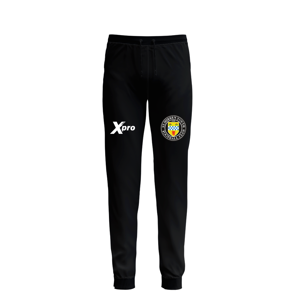 St Mirren Youth FC Track Bottoms BLACK