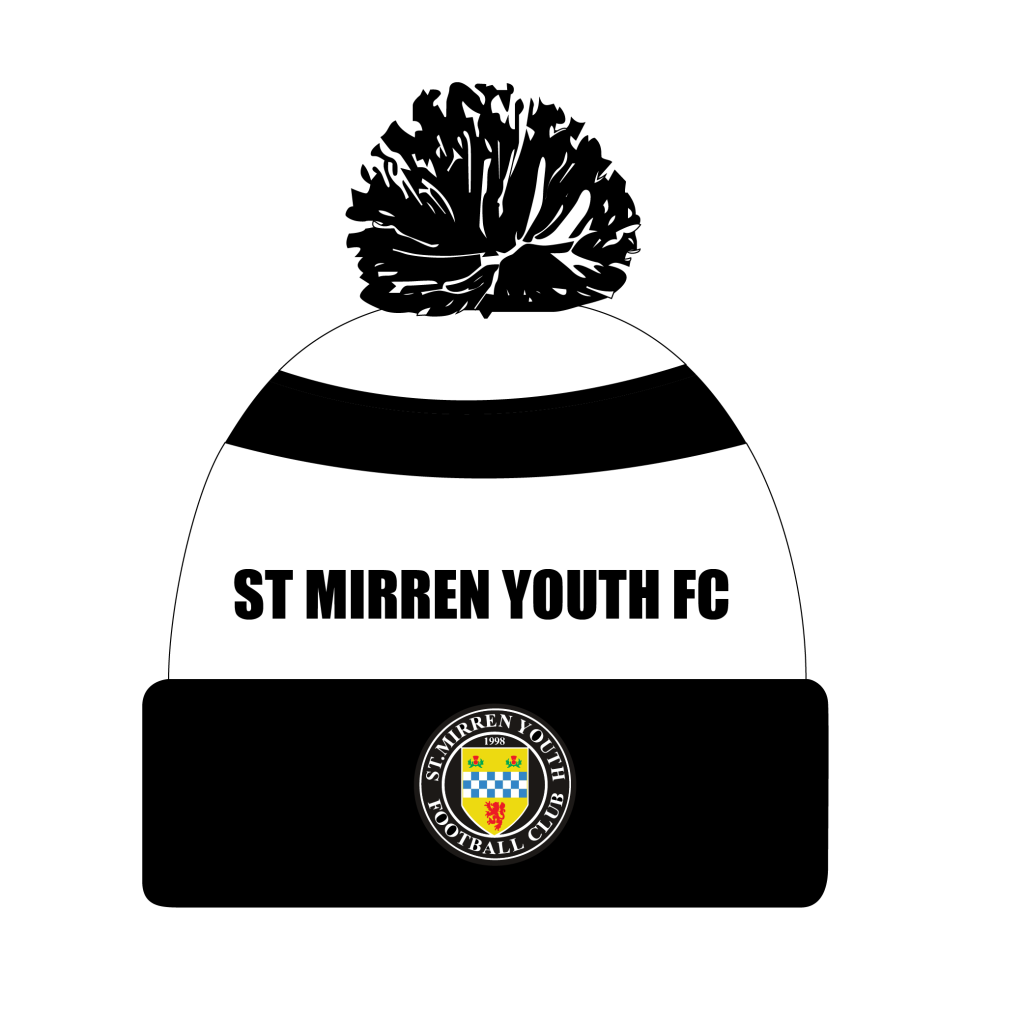 St Mirren Youth FC Bobble Hat BLACK