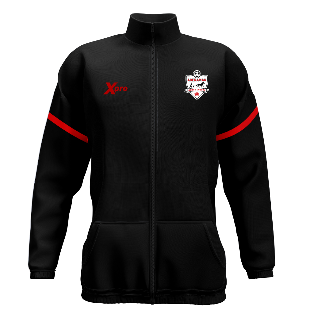 Aberaman Ladies and Girls FC Full Zip Track Top