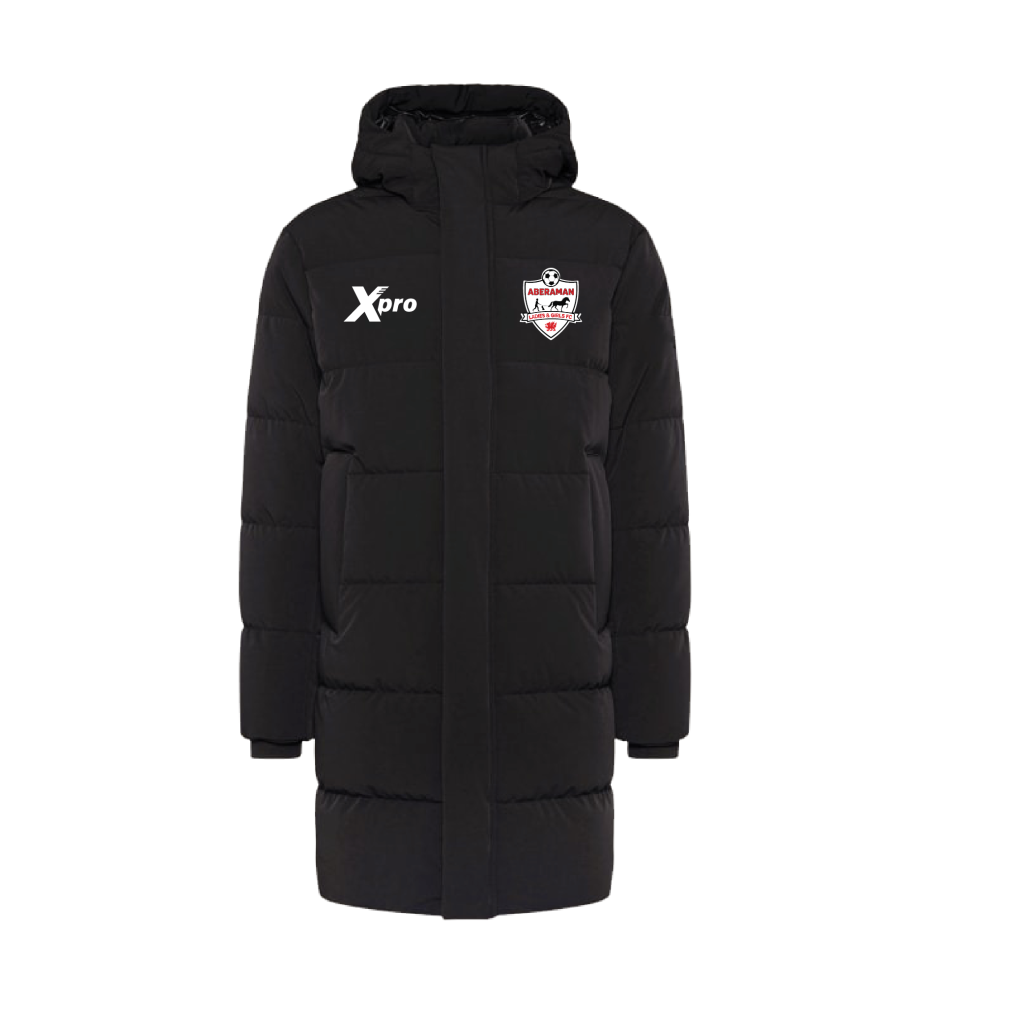 Aberaman Ladies and Girls FC Long Puffer Jacket