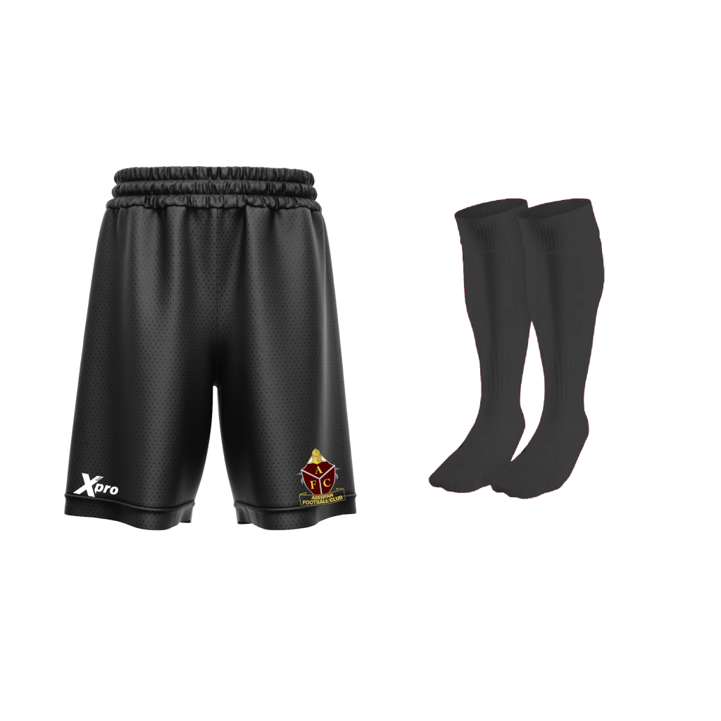 Aberfan FC Training Shorts and Socks GREY