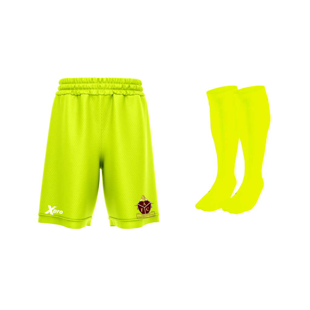 Aberfan FC Training Shorts and Socks YELLOW