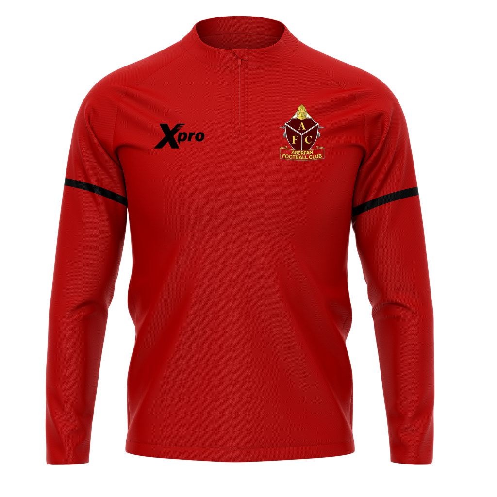 Aberfan FC 1/4 Zip RED