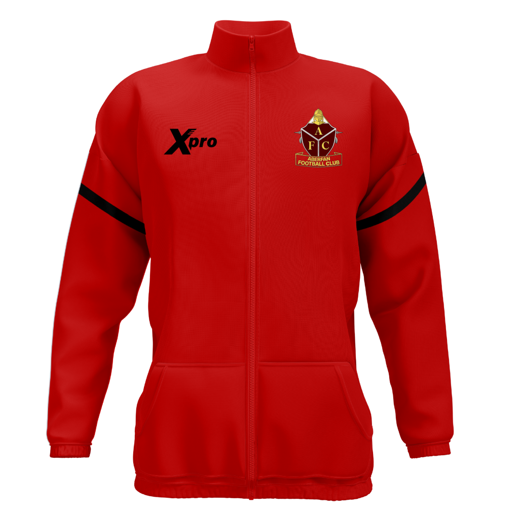 Aberfan FC Full Zip Track Top RED