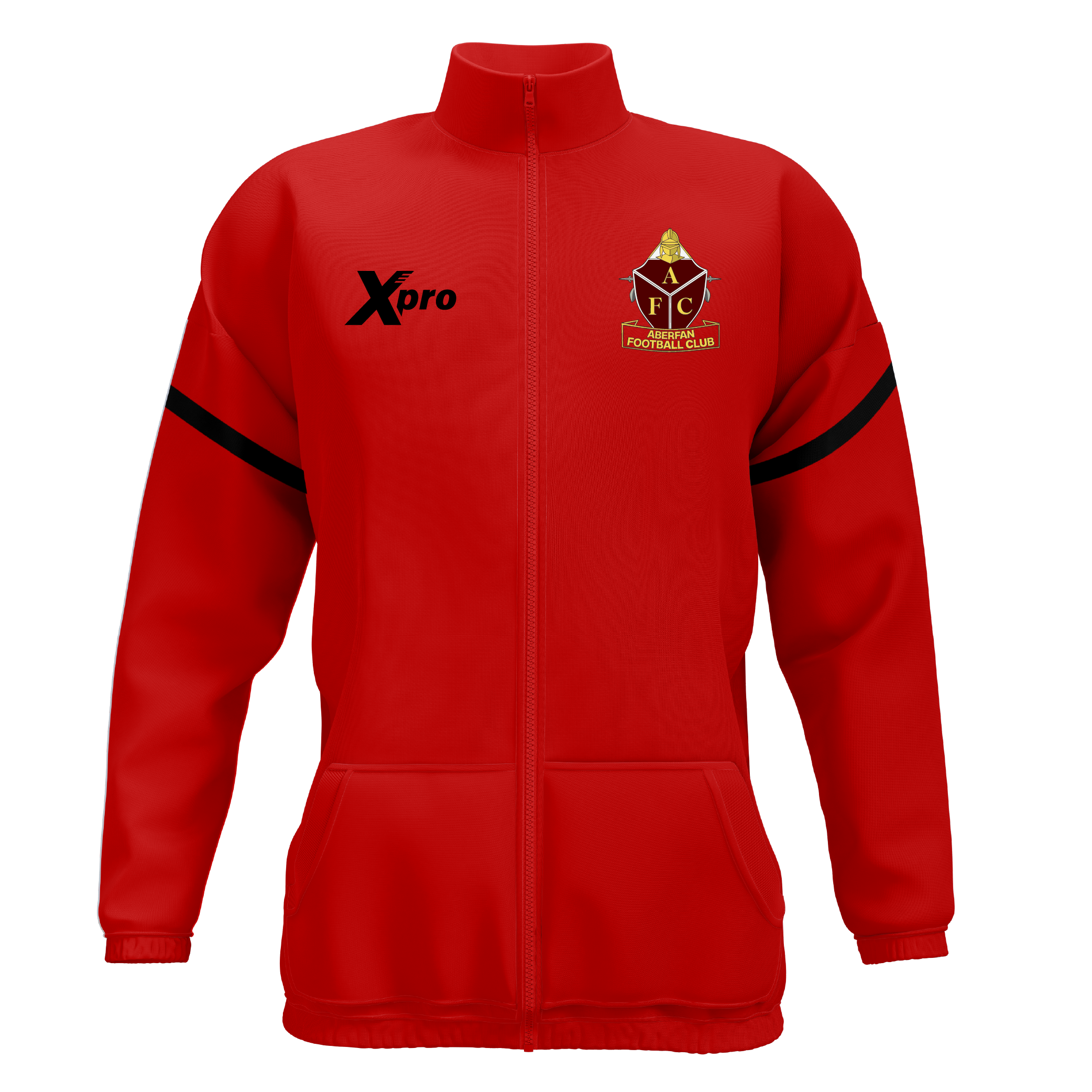 Aberfan FC Full Zip Track Top RED