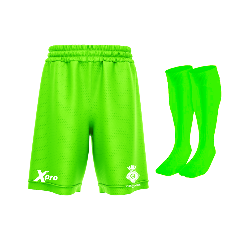 Fleetlands FC Training Shorts and Socks GREEN