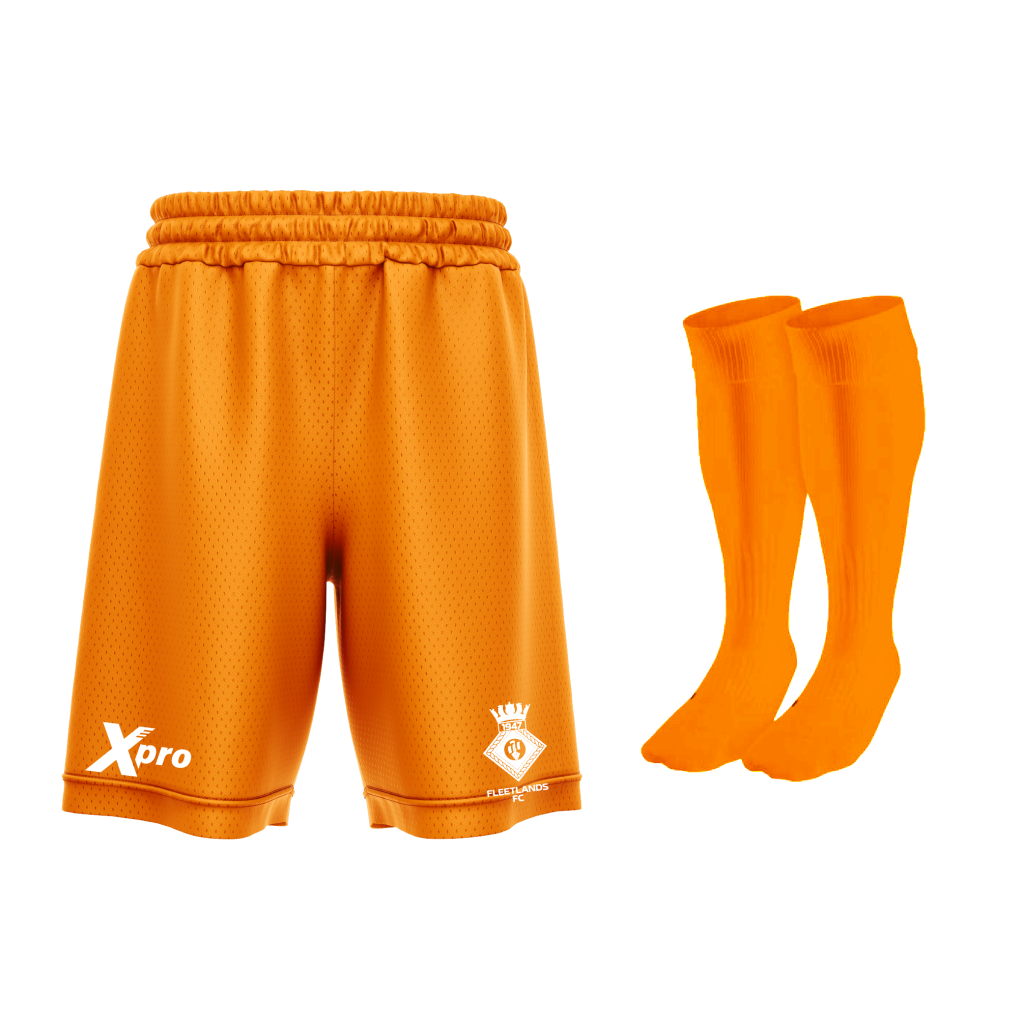 Fleetlands FC Training Shorts and Socks ORANGE