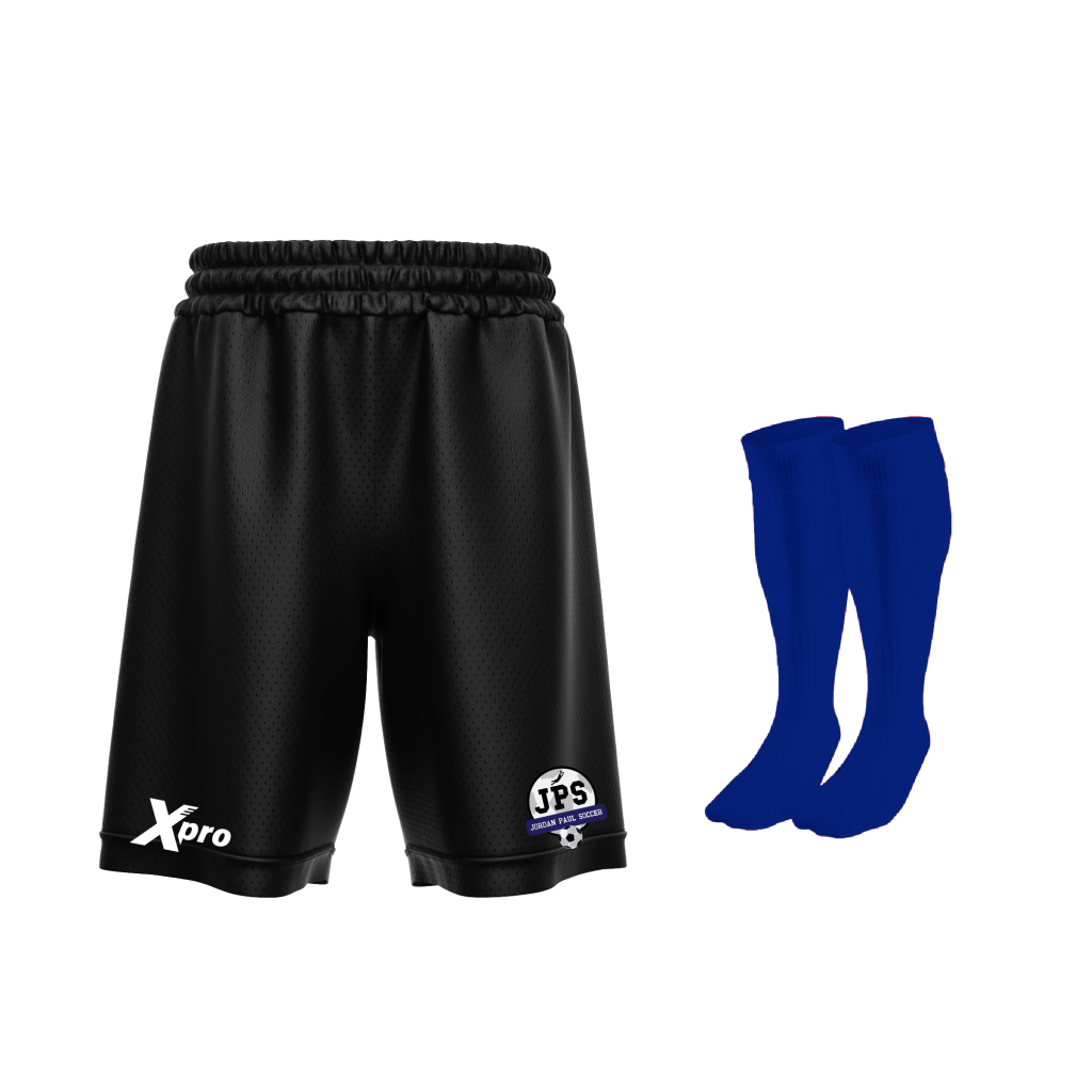 JPS Soccer Training Shorts and Socks BLUE
