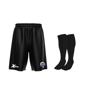 JPS Soccer Training Shorts and Socks BLACK