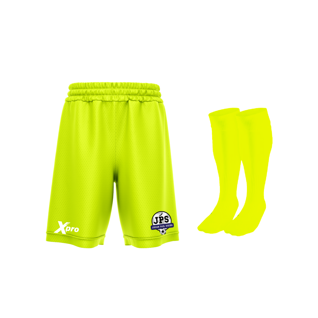 JPS Soccer Training Shorts and Socks YELLOW