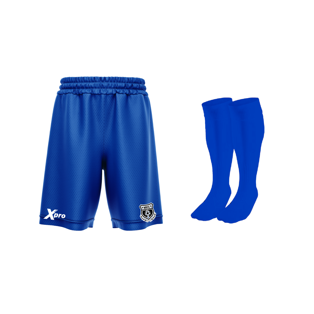 New Road FC Training Shorts and Socks BLUE