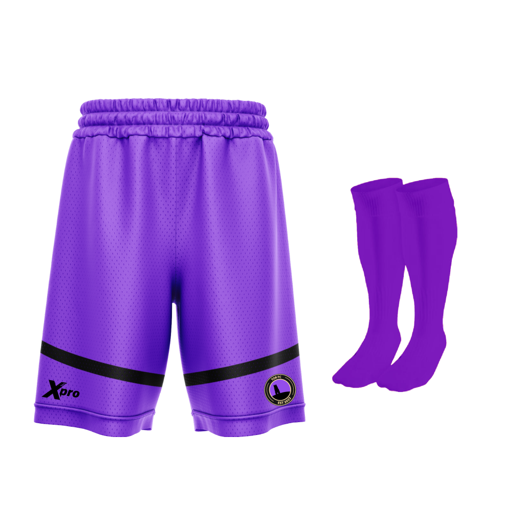 Tor FC Training Shorts and Socks PURPLE