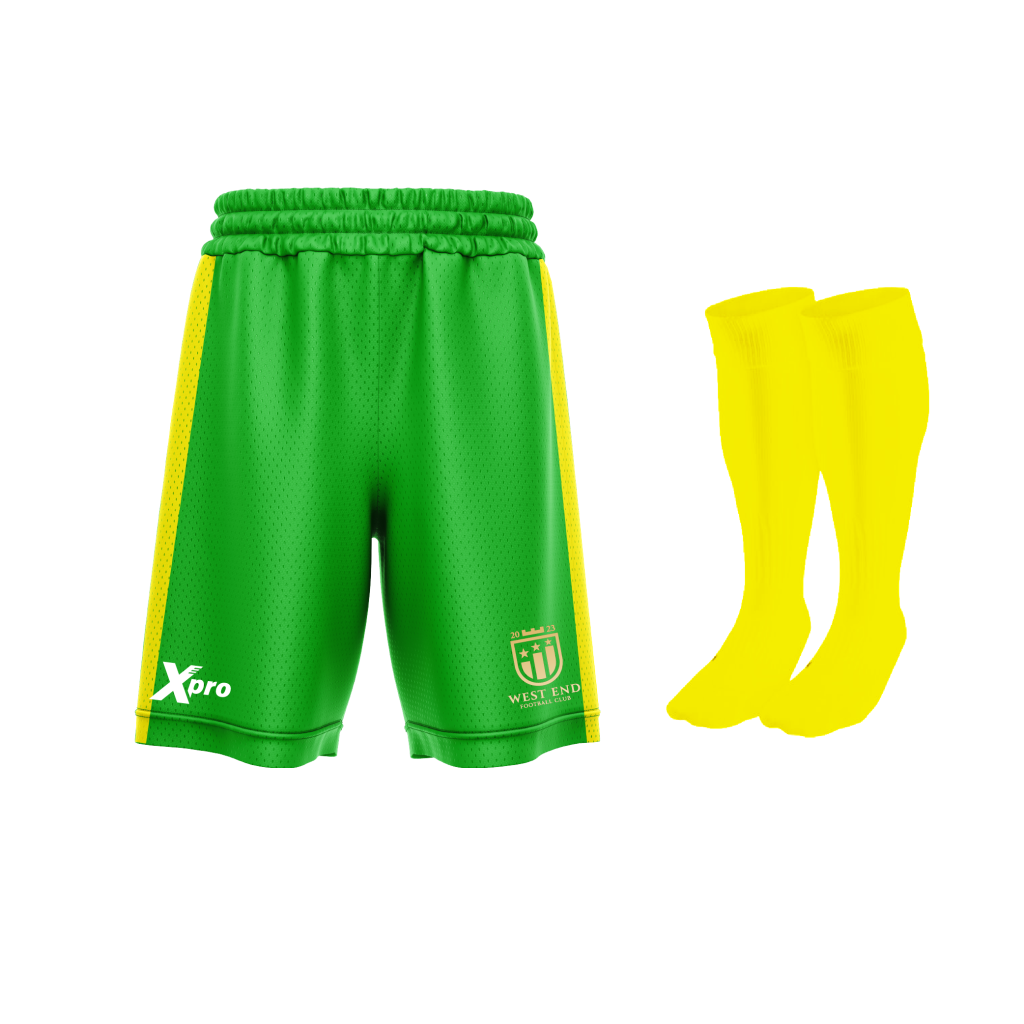 West End FC Training Shorts and Socks GREEN