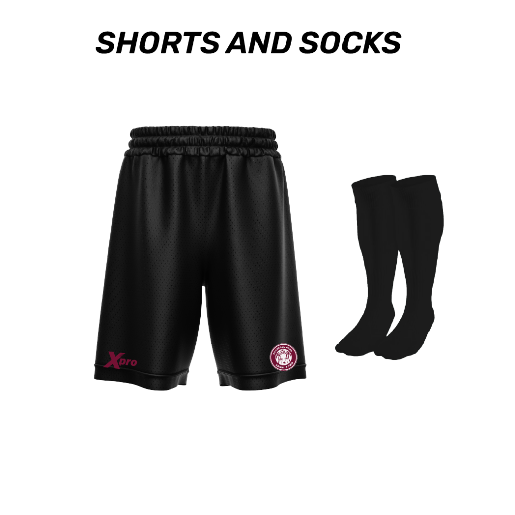 Aburi Town FC Shorts and Socks BLACK