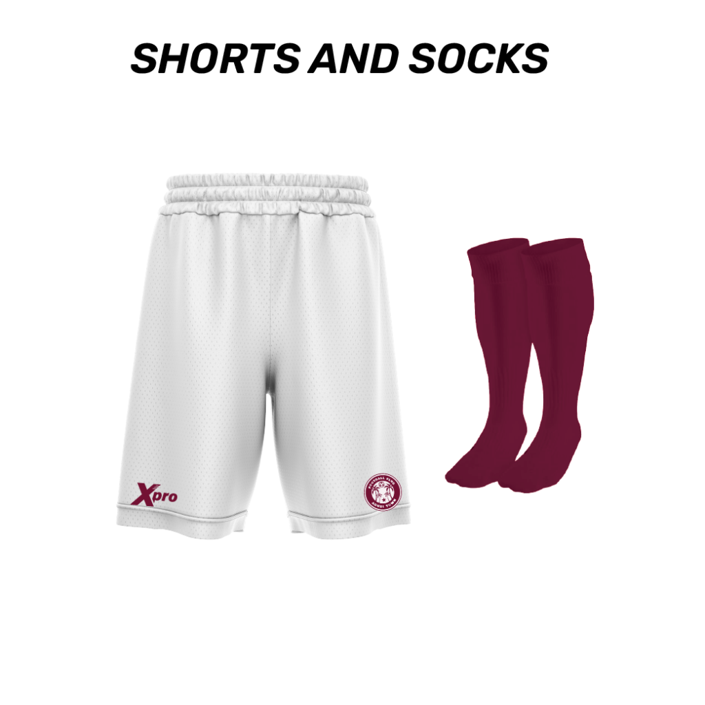 Aburi Town FC Shorts and Socks WHITE