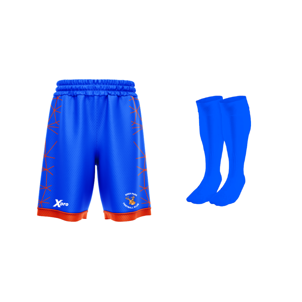 Deer Park FC Shorts and Socks BLUE