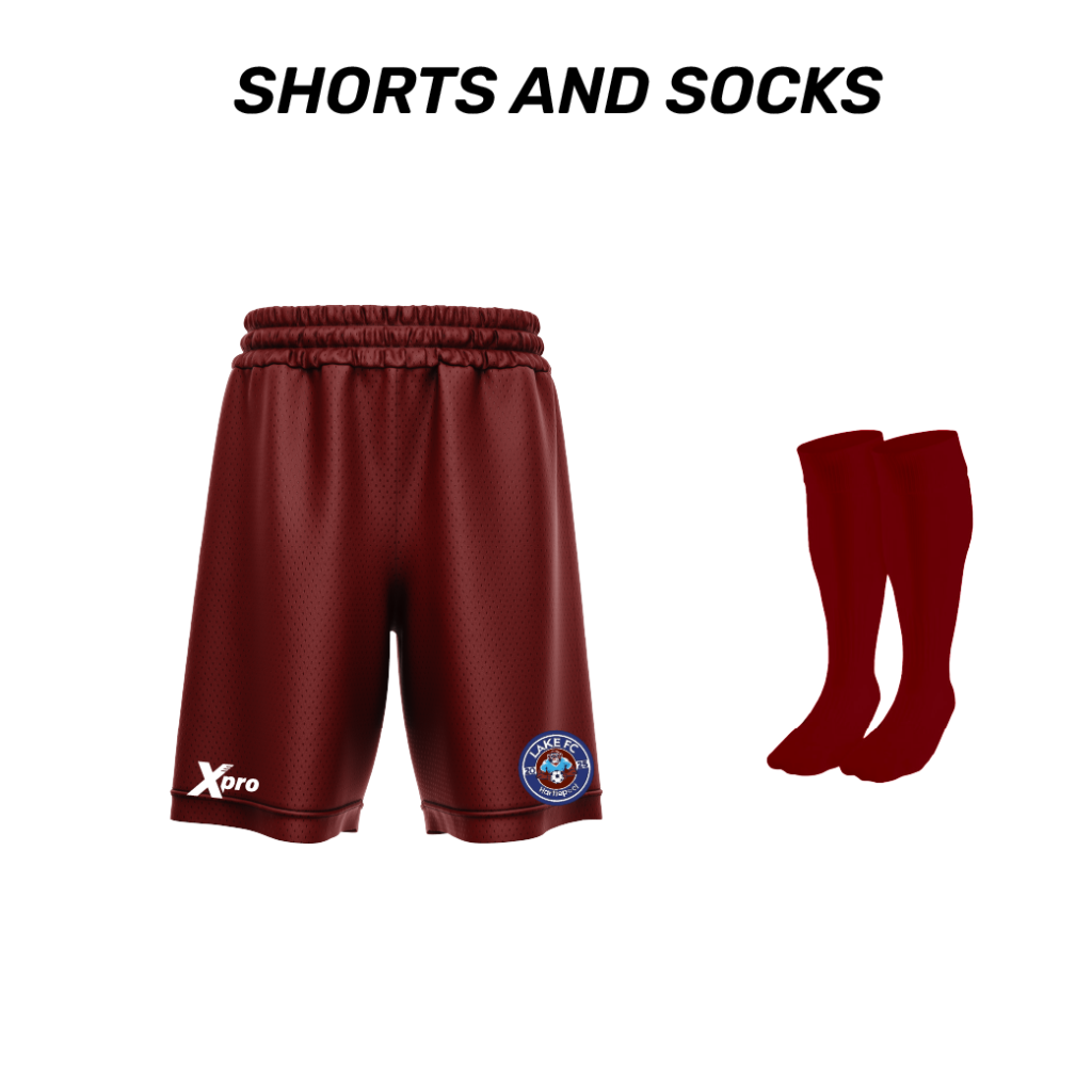 Lake FC Shorts and Socks MAROON