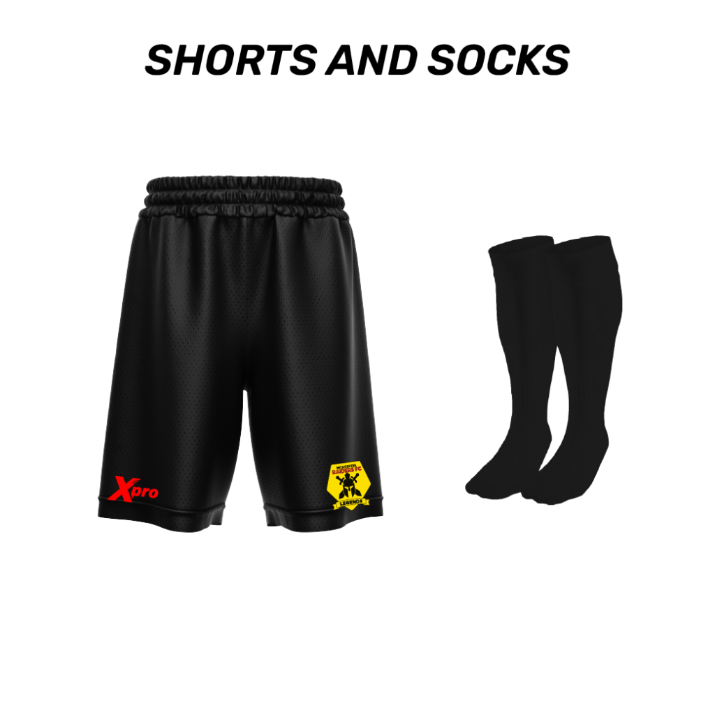 Worchester Raiders  FC Shorts and Socks BLACK